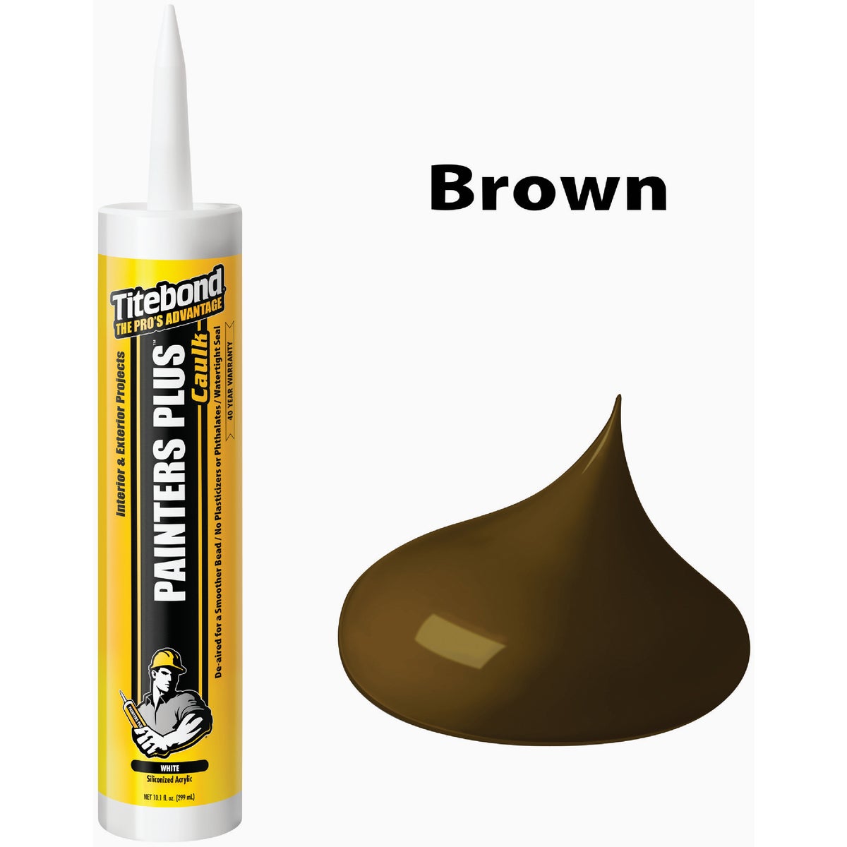 Titebond Painter's Plus 10.1 Oz. Brown Acrylic Caulk