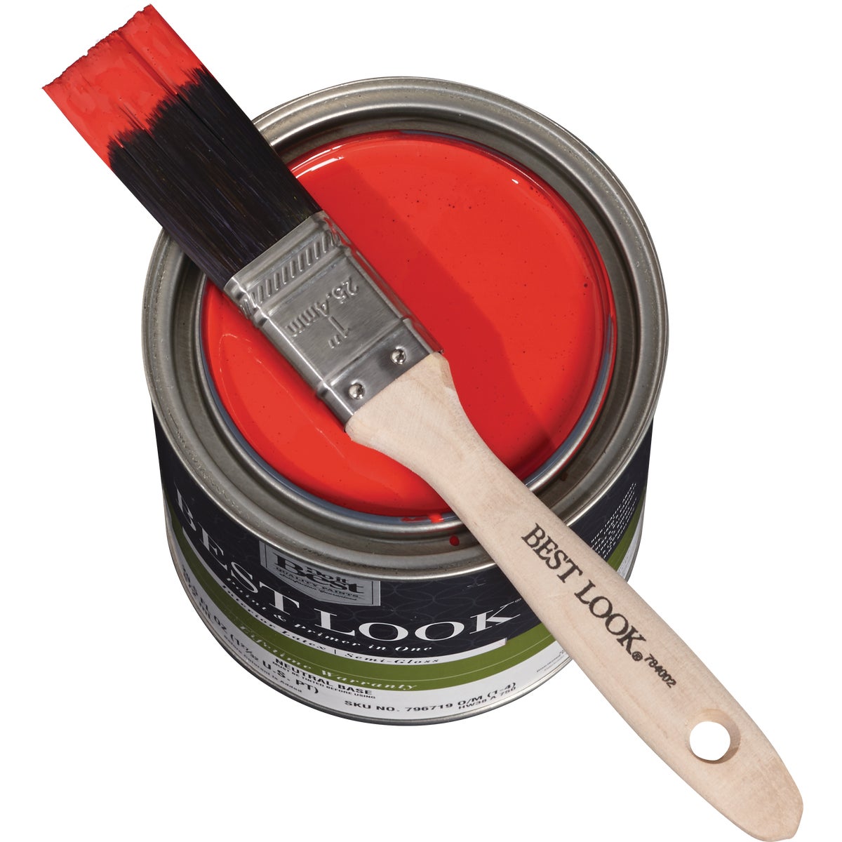 Best Look 1 In. Flat Polyester Paint Brush