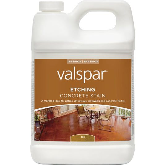 Valspar Interior/Exterior Tan Concrete Stain, 1 Gal.