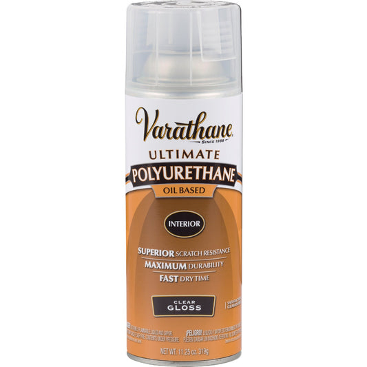 Varathane Gloss Clear Interior Spray Polyurethane, 11.25 Oz.