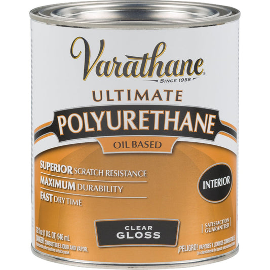 Varathane Gloss Interior Polyurethane, 1 Qt.