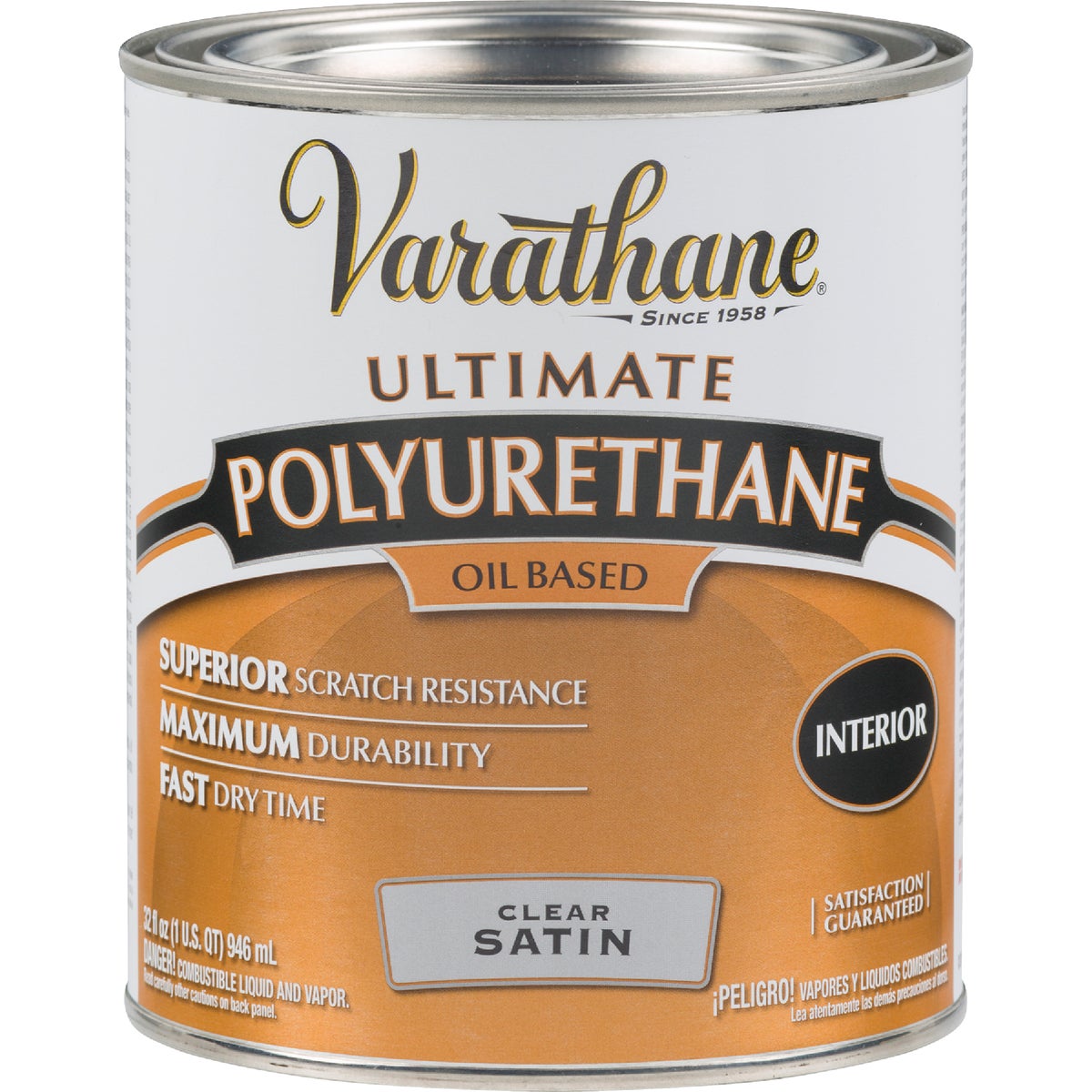 Varathane Satin Interior Polyurethane, 1 Qt.