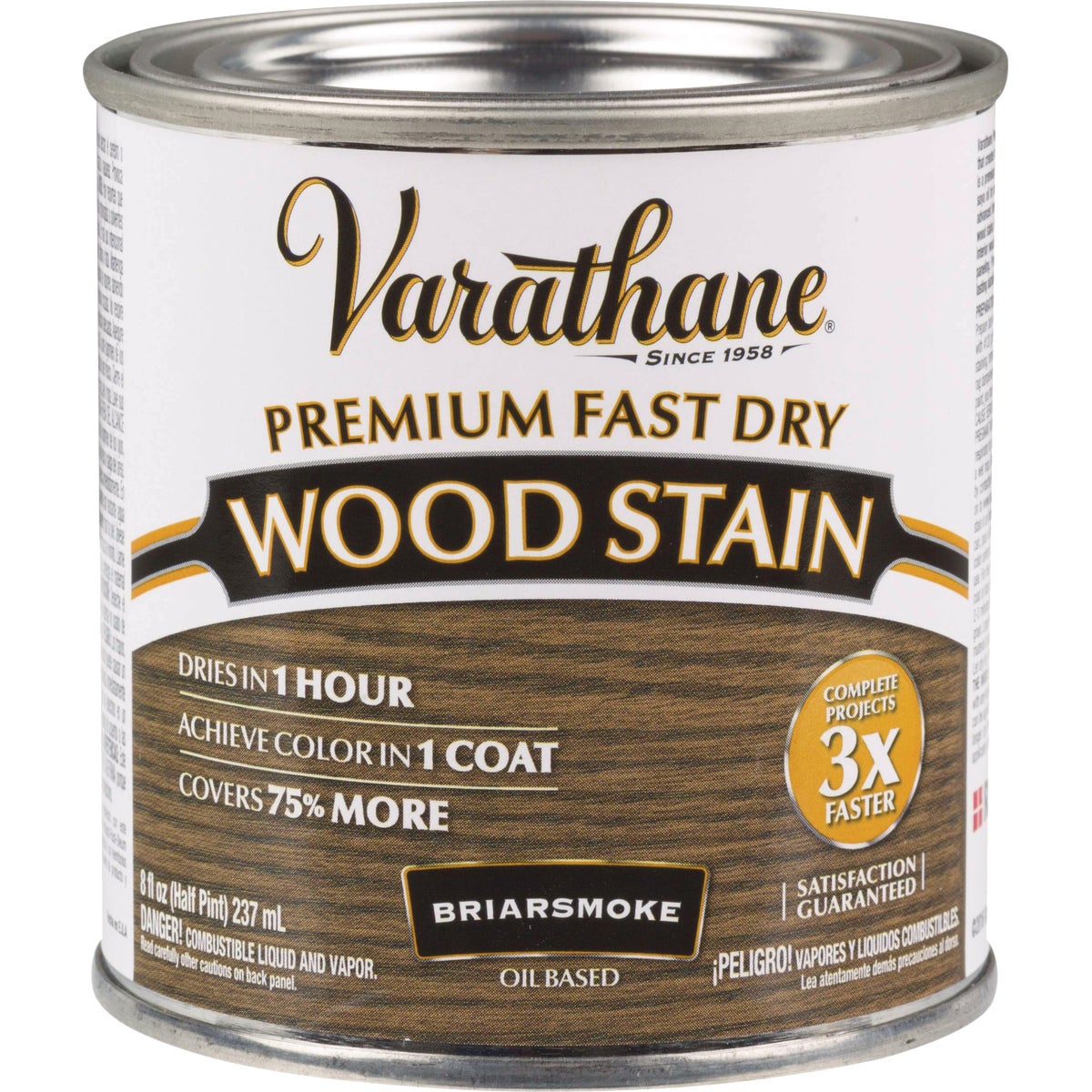 Varathane Fast Dry Briarsmoke Urethane Modified Alkyd Interior Wood Stain, 1/2 Pt.