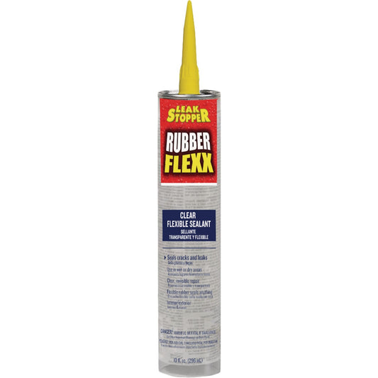 Leak Stopper 10 Oz. Clear Rubber Flexx Flexible Sealant