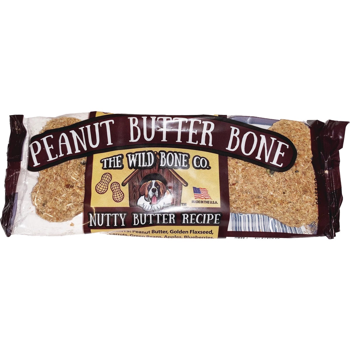 The Wild Bone Company Peanut Butter Bone Dog Treat