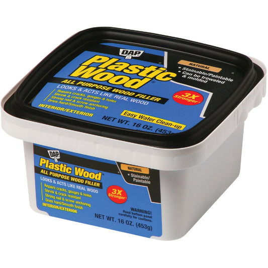 Dap Plastic Wood 16 Oz. Natural All Purpose Wood Filler