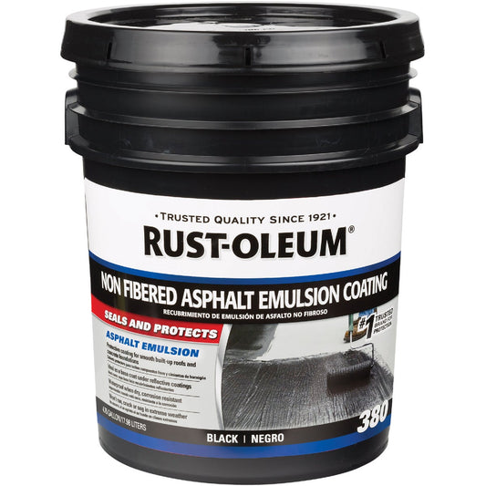 Rust-Oleum 380 5 Gal. Non-Fibered Asphalt Emulsion Coating