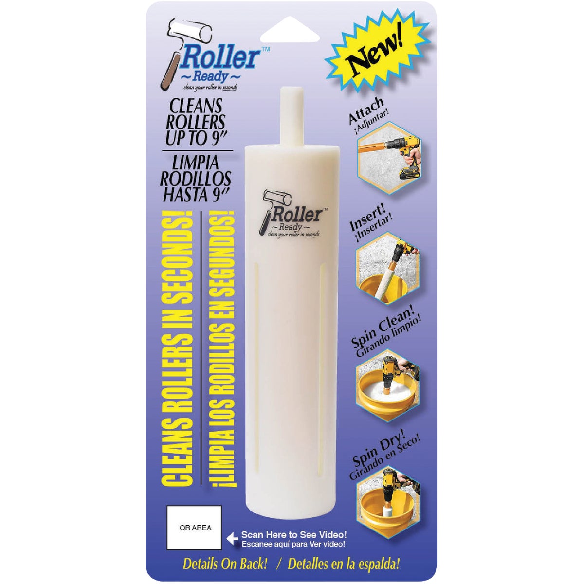 Roller Ready Plastic Paint Roller Cleaner for 9 In. Roller