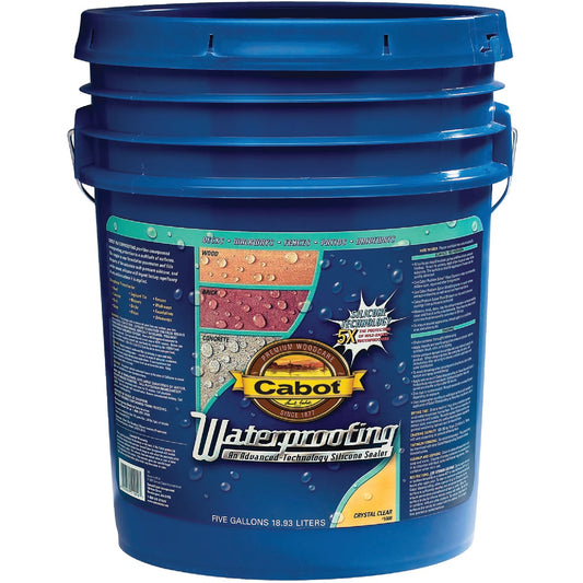 Cabot Clear Silicone Waterproofing Sealer, 5 Gal.