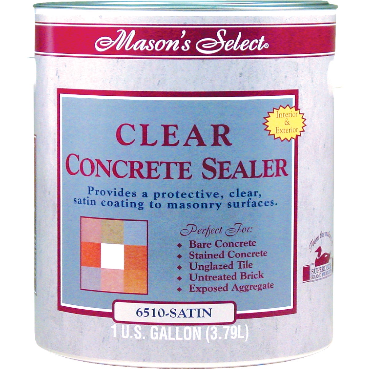 Duckback Mason's Select Clear Satin Concrete Sealer, 1 Gal.