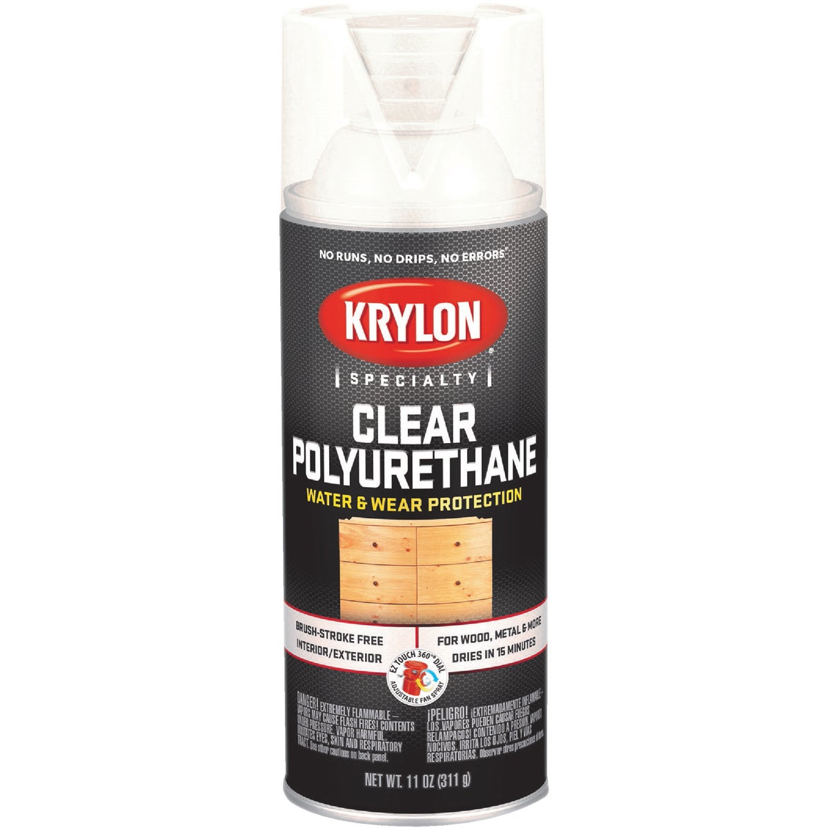 Krylon Gloss Clear Spray Polyurethane,  11 Oz.