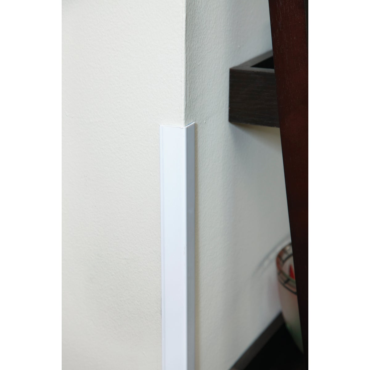 Wallprotex 1-1/8 In. x 4 Ft. White Self-Adhesive Corner Guard