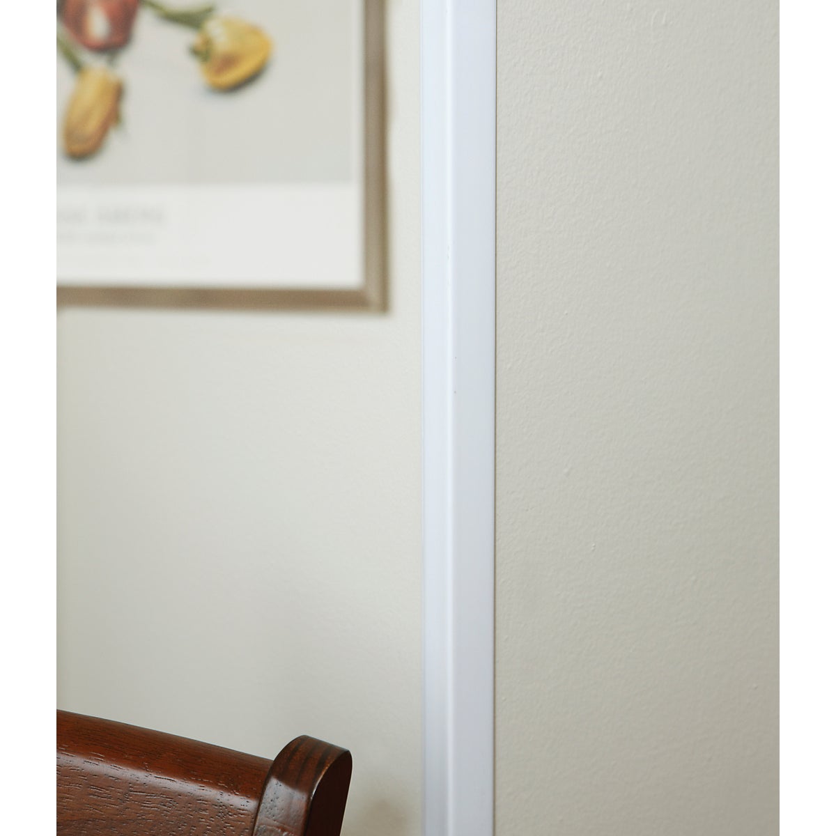 Wallprotex 1-1/8 In. x 8 Ft. White Self-Adhesive Corner Guard