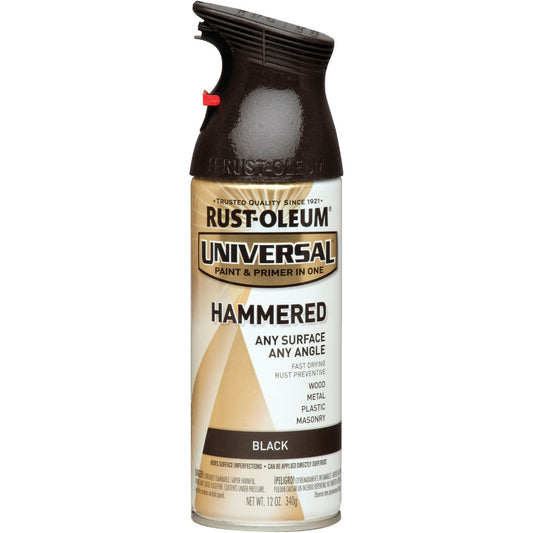 Rust-Oleum Universal 12 Oz. Hammered Black Paint