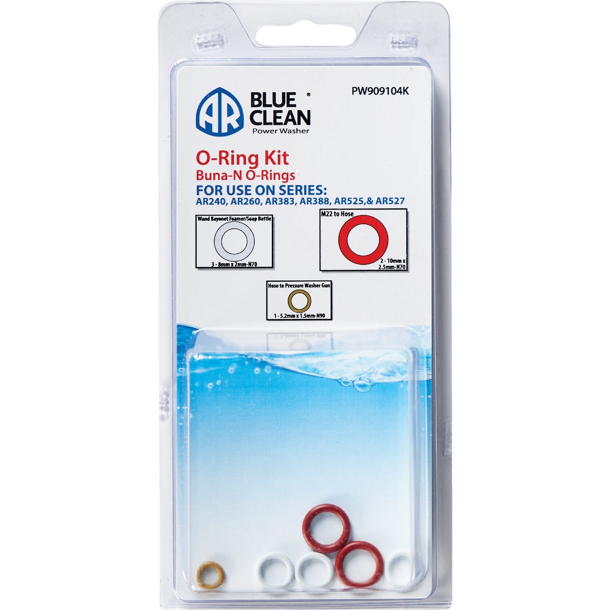 AR Blue Clean Pressure Washer O-Ring Kit (5-Piece)