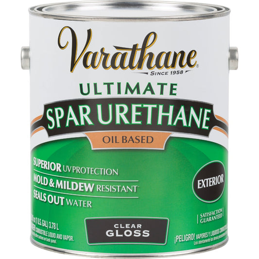 Varathane Gloss Clear Exterior Low VOC Spar Urethane, 1 Gal.