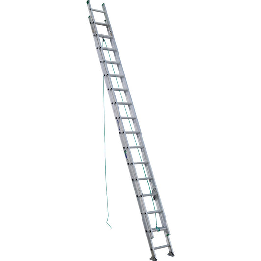 Werner 32 Ft. Aluminum Extension Ladder with 225 Lb. Load Capacity Type II Duty Rating