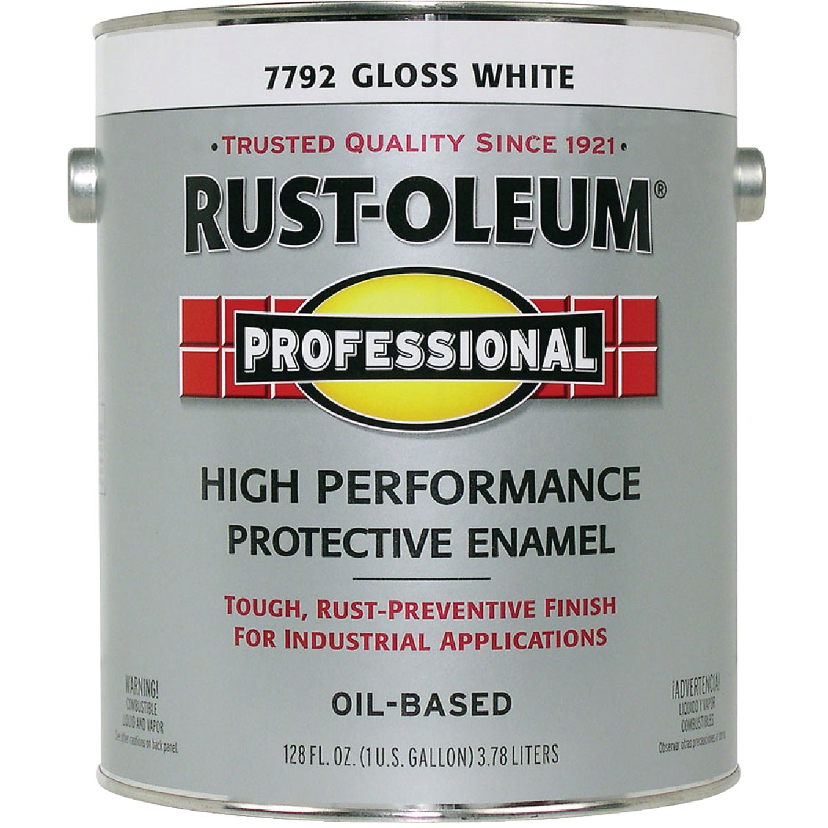 Rust-Oleum Gloss VOC for SCAQMD Professional Enamel, White, 1 Gal.