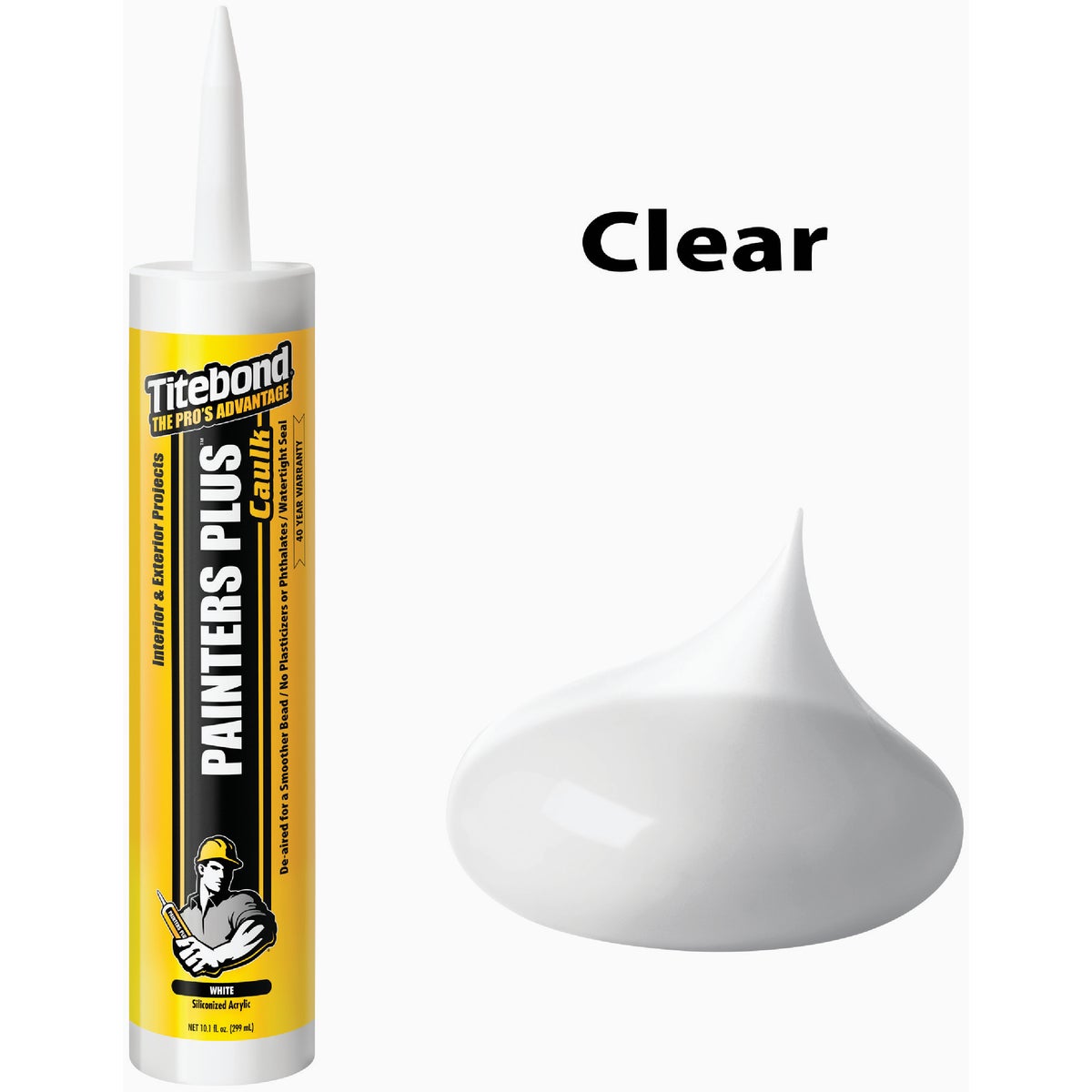 Titebond Painter's Plus 10.1 Oz. Clear Acrylic Caulk