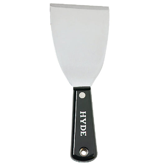 Hyde Black & Silver 3 In. Stiff Chisel Scraper