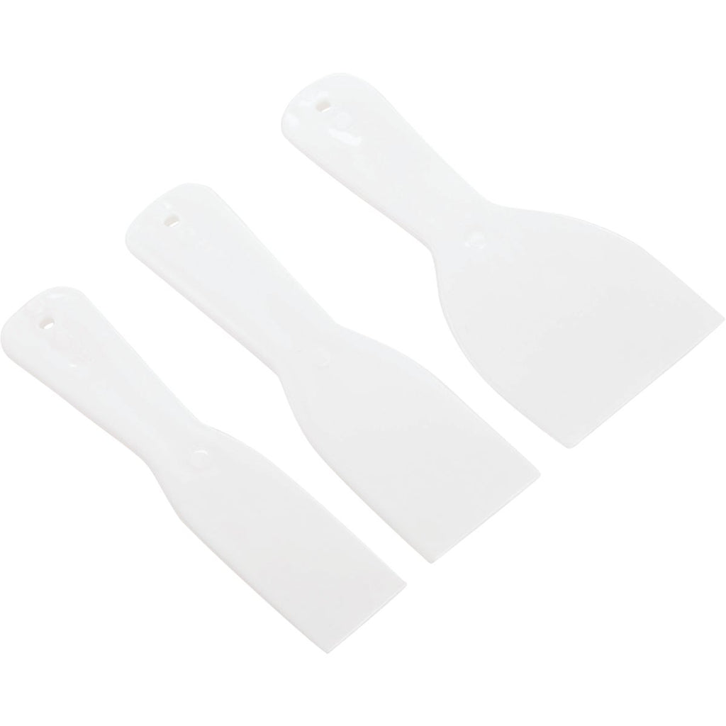 Smart Savers Plastic Disposable Putty Knife Scraper Set, (3-Piece)
