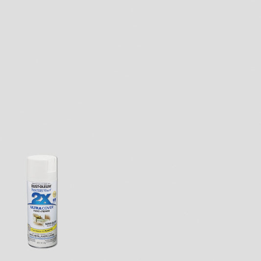 Rust-Oleum Painter's Touch 2X Ultra Cover 12 Oz. Semi-Gloss Paint + Primer Spray Paint, Ivory Bisque