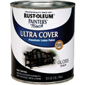 Rust-Oleum Painter's Touch 2X Ultra Cover Premium Latex Paint, Black Gloss, 1 Qt.