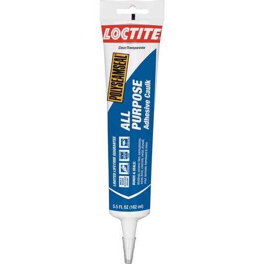 LOCTITE POLYSEAMSEAL 5.5 Oz. Clear Adhesive Caulk