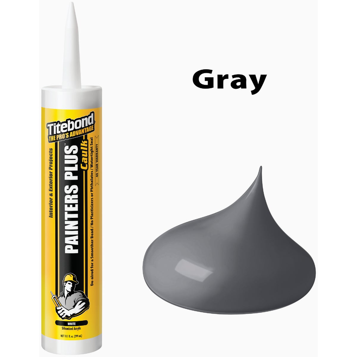 Titebond Painter's Plus 10.1 Oz. Gray Acrylic Caulk