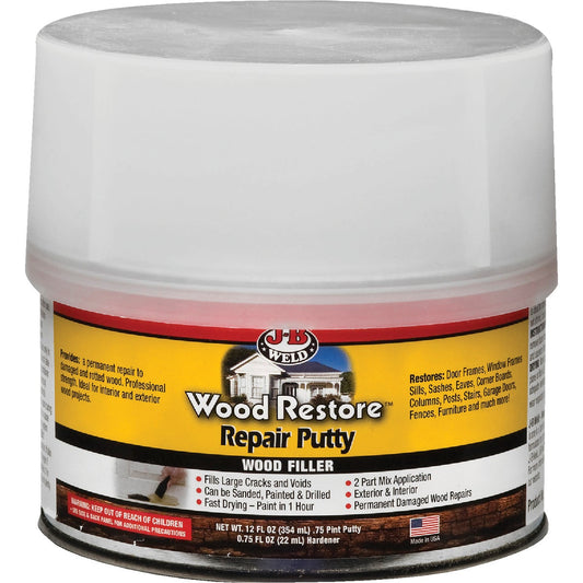 J-B Weld Wood Restore 12 Oz. 2-Part Repair Wood Putty