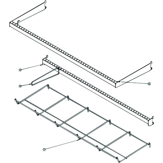 Tenax/Do it Best 4 Ft. Garden Fence Planogram Fixture Fitting Kit