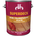 Duckback SUPERDECK Low VOC Semi-Transparent Exterior Stain, Weathered Gray, 1 Gal.