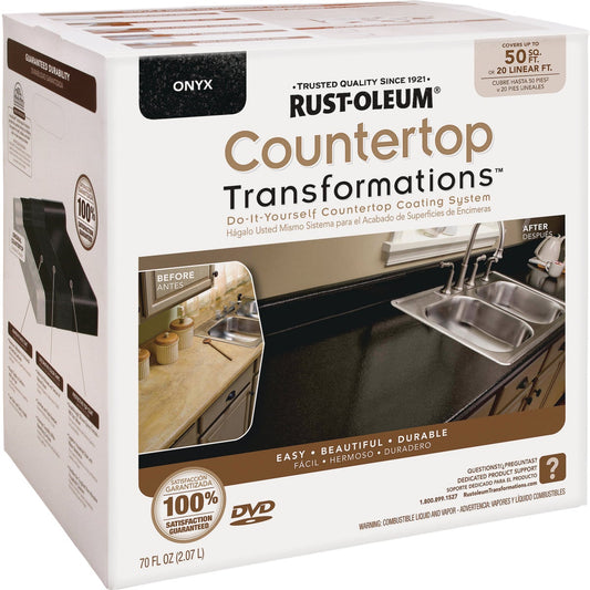 Rust-Oleum Transformations Onyx Satin Granite Look Wide Counter Top Coating