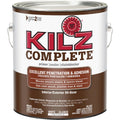 KILZ Complete Oil-Base Low VOC Interior/Exterior Sealer Stain Blocking Primer, White, 1 Gal.