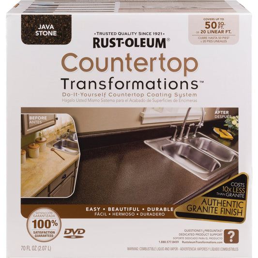 Rust-Oleum Transformations Javastone Satin Granite Look Wide Counter Top Coating