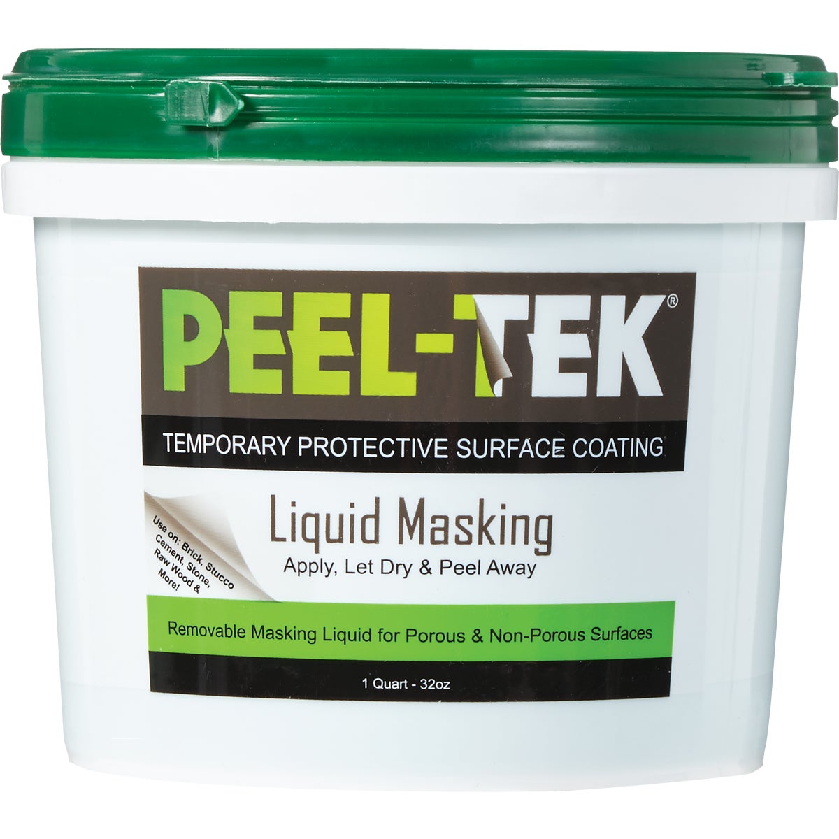 Peel-Tek 1 Qt. Multi-Surface Liquid Masking & Peelable Protective Surface Coating