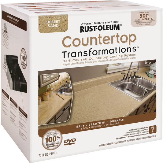 Rust-Oleum Transformations Desert Sand Satin Granite Look Wide Counter Top Coating