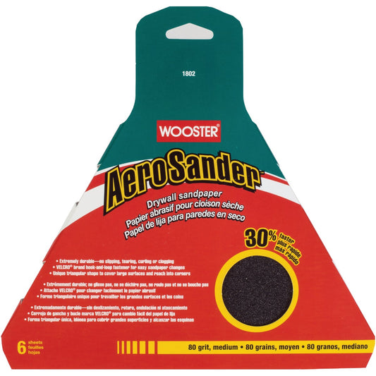 Wooster AeroSander 80 Grit Sandpaper (6-Pack)