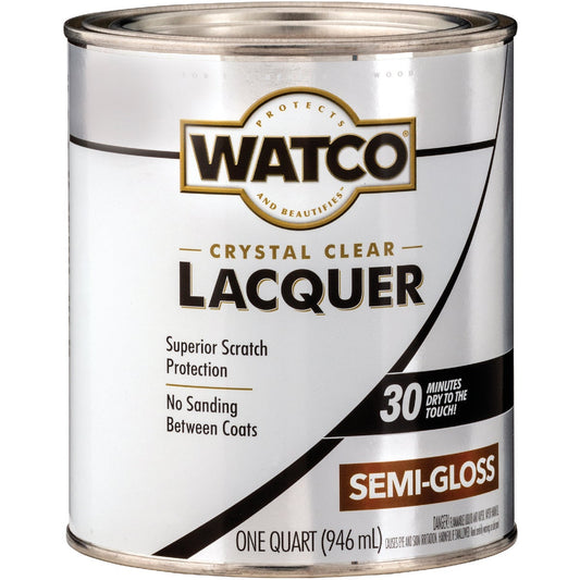 Watco Clear Semi-Gloss Quart 87 Sq. Ft./Qt. Lacquer