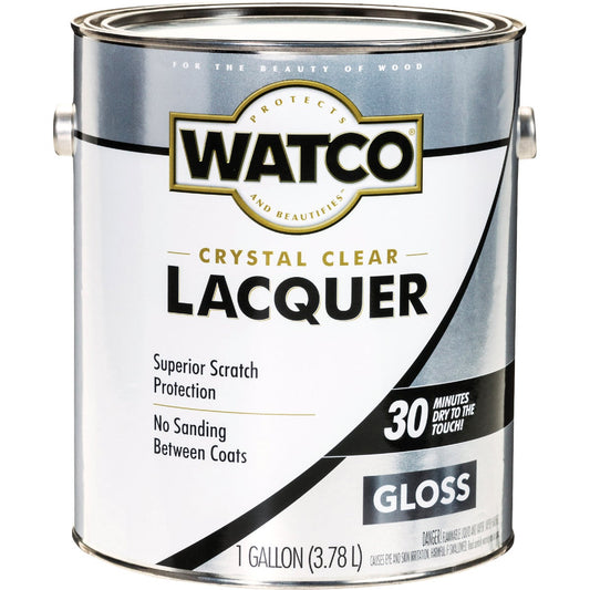 Watco Clear Gloss Gallon 350 Sq. Ft./Gal. Lacquer