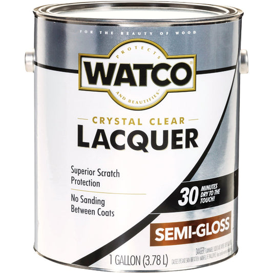 Watco Clear Semi-Gloss Gallon 350 Sq. Ft./Gal. Lacquer