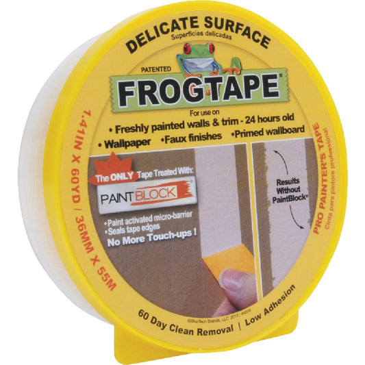 FrogTape 1.41 In. x 60 Yd, Delicate Surface Masking Tape