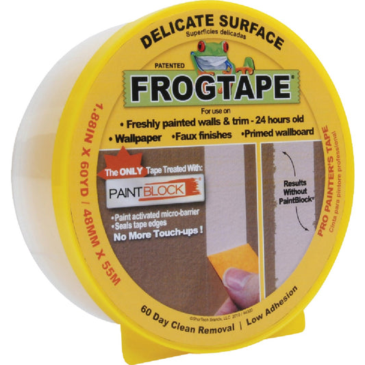 FrogTape 1.88 In. x 60 Yd, Delicate Surface Masking Tape