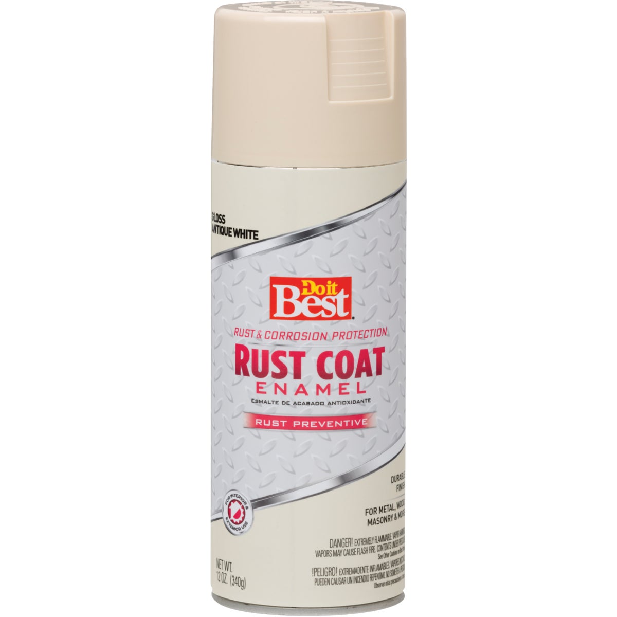 Do it Best Rust Coat Gloss Antique White 12 Oz. Anti-Rust Spray Paint