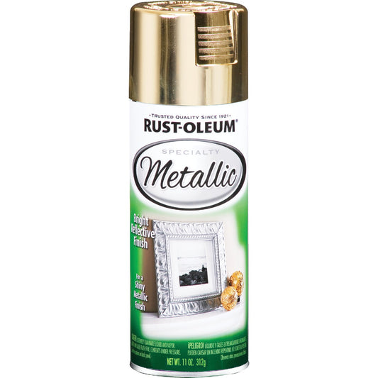 Rust-Oleum Specialty 11 Oz. Metallic Satin Spray Paint, Gold