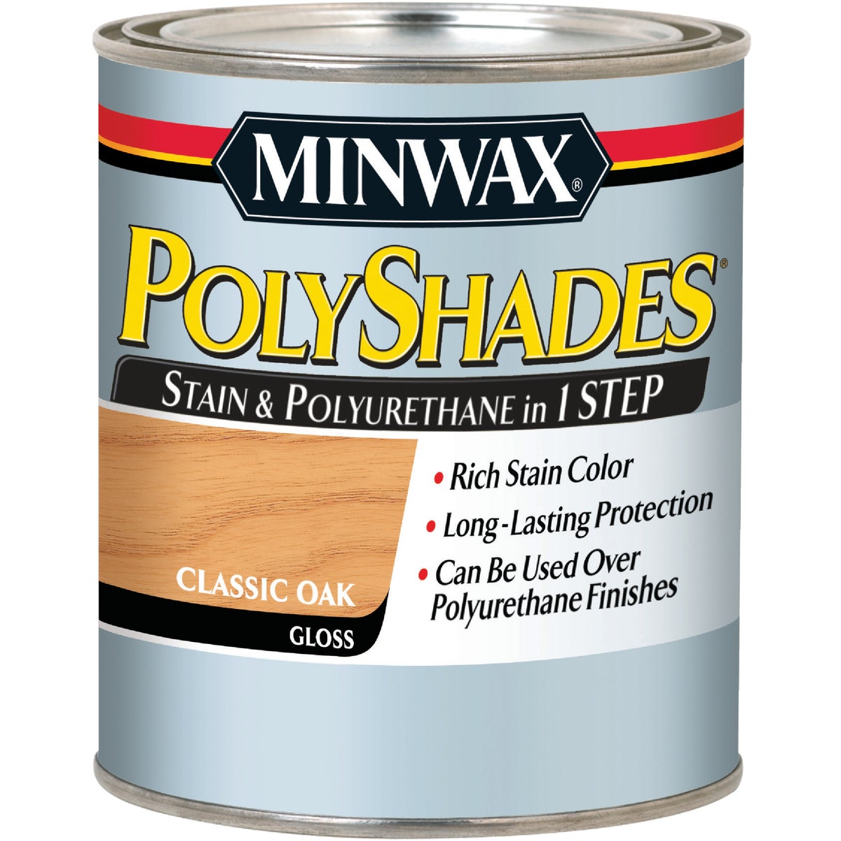 Minwax Polyshades 1 Qt. Gloss 275 VOC Stain & Polyurethane In 1-Step, Classic Oak