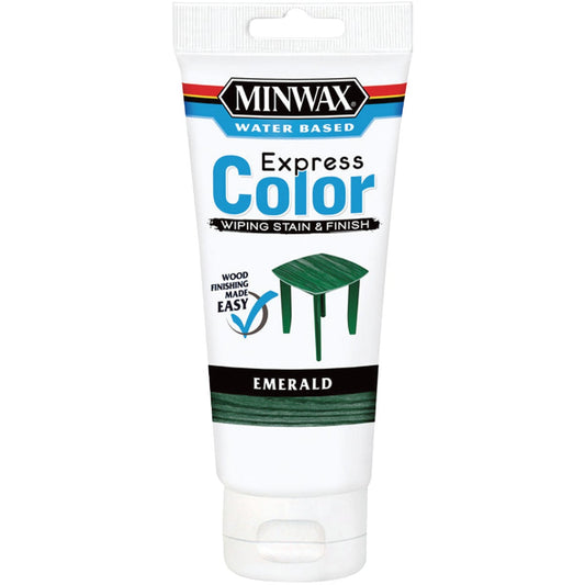 Minwax Express Color 6 Oz. Low Lustre Water Based Wiping Stain & Finish, Emerald