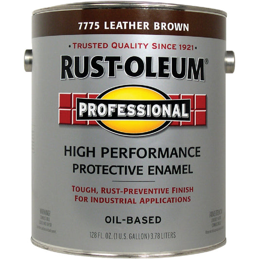 Rust-Oleum VOC for SCAQMD Professional Enamel, Leather Brown, 1 Gal.
