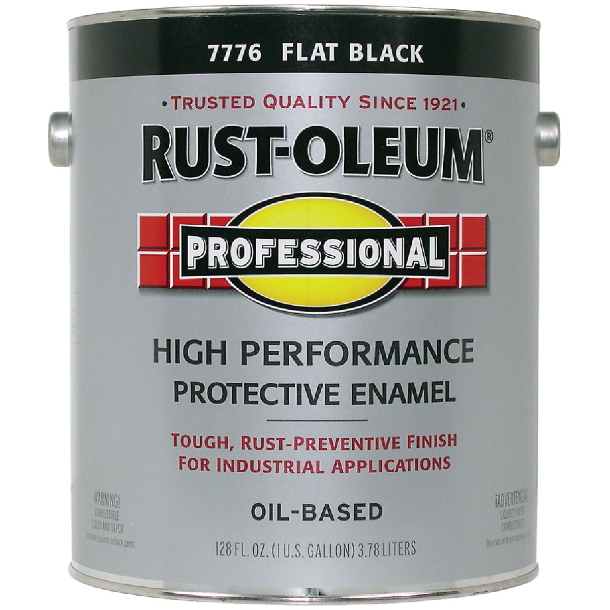 Rust-Oleum Flat VOC for SCAQMD Professional Enamel, Black, 1 Gal.