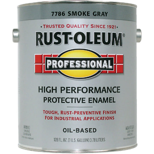 Rust-Oleum Gloss VOC for SCAQMD Professional Enamel, Smoke Gray, 1 Gal.